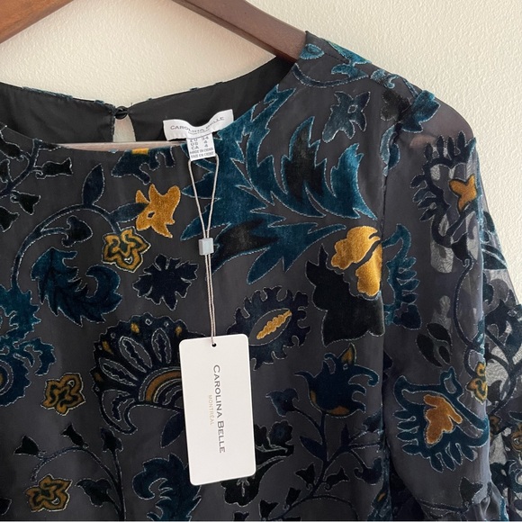 Carolina Belle Floral Elegant Dress - Picture 2 of 7